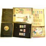 A quantity of stamps and stamp albums.