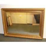 A large gilt framed mirror, size 110 x 82cm.