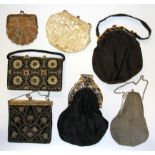 A group of 1920's and 30's purses.