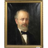 A 19th Century gilt framed portrait oil on canvas of a gentleman, framed size 45 x 55cm.