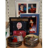 Autograph Interest. Three autographed Star Trek cast photographs together with a collection of