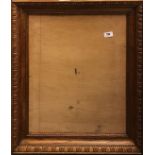 A useful carved probably 1920's carved oak picture frame, framed size 56 x 66cm.