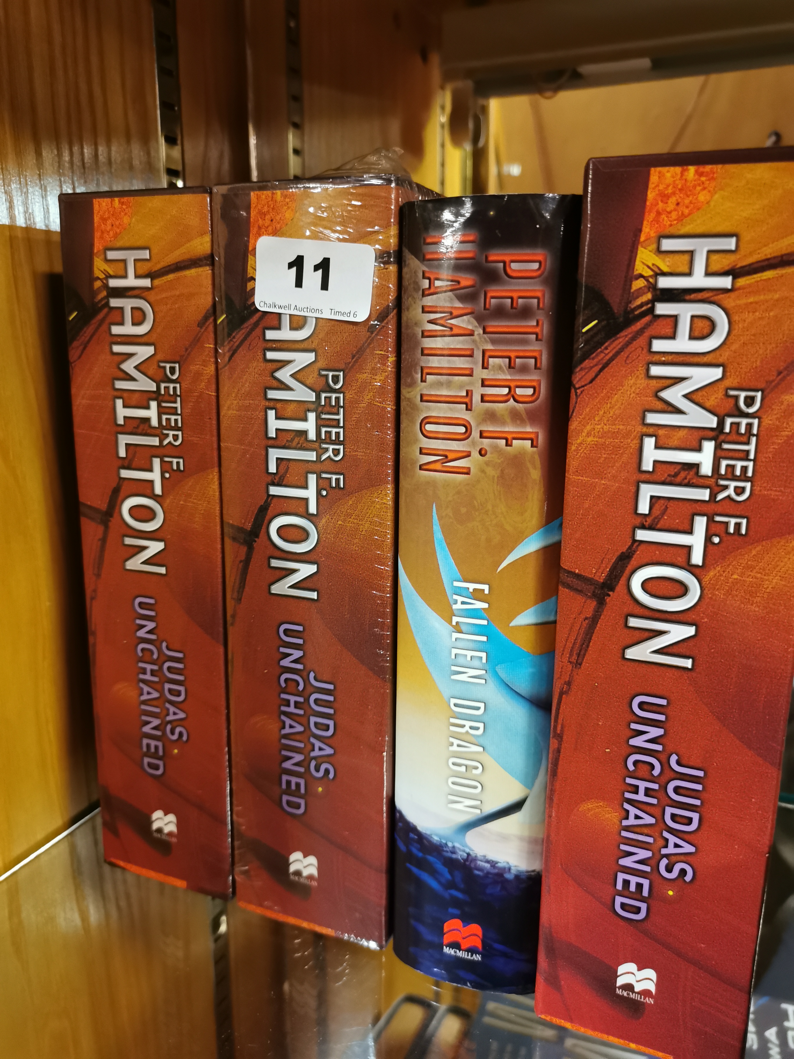 Three signed and first edition copies of 'Judas Unchained' by Peter F Hamilton this includes one