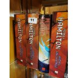 Three signed and first edition copies of 'Judas Unchained' by Peter F Hamilton this includes one