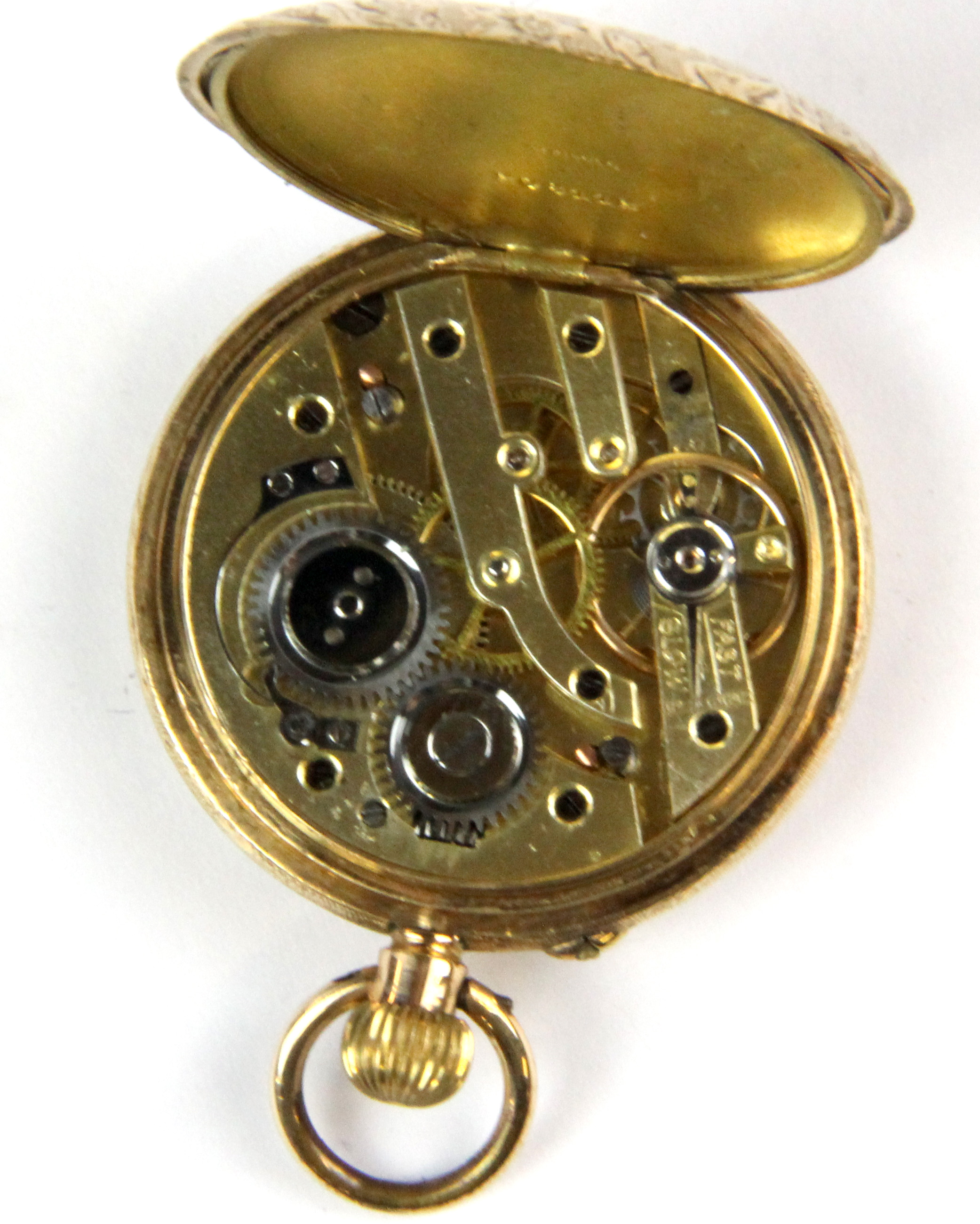 A lady's 14ct gold fob watch, understood to be in working order. - Image 2 of 3