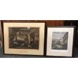 A framed engraving entitled 'Alehouse Politicians' after G. Moreland, framed size 71 x 60cm together