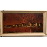 A 1960's framed print by Paul Klee, framed size 109 x 60cm.