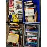 A large quantity of military and warfare related books. Boxes not included.