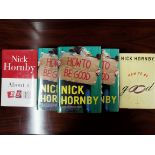 Five books by Nick Hornby including duplicates of 'How To Be Good'.