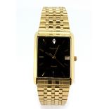A boxed gentleman's Accurist gold plated wrist watch.