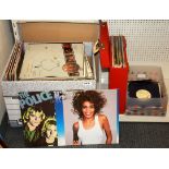 A large quantity of LP and single records.