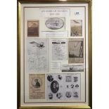 A framed composte of Aviators of Hendon 1910-1914, framed size 60 x 85cm.