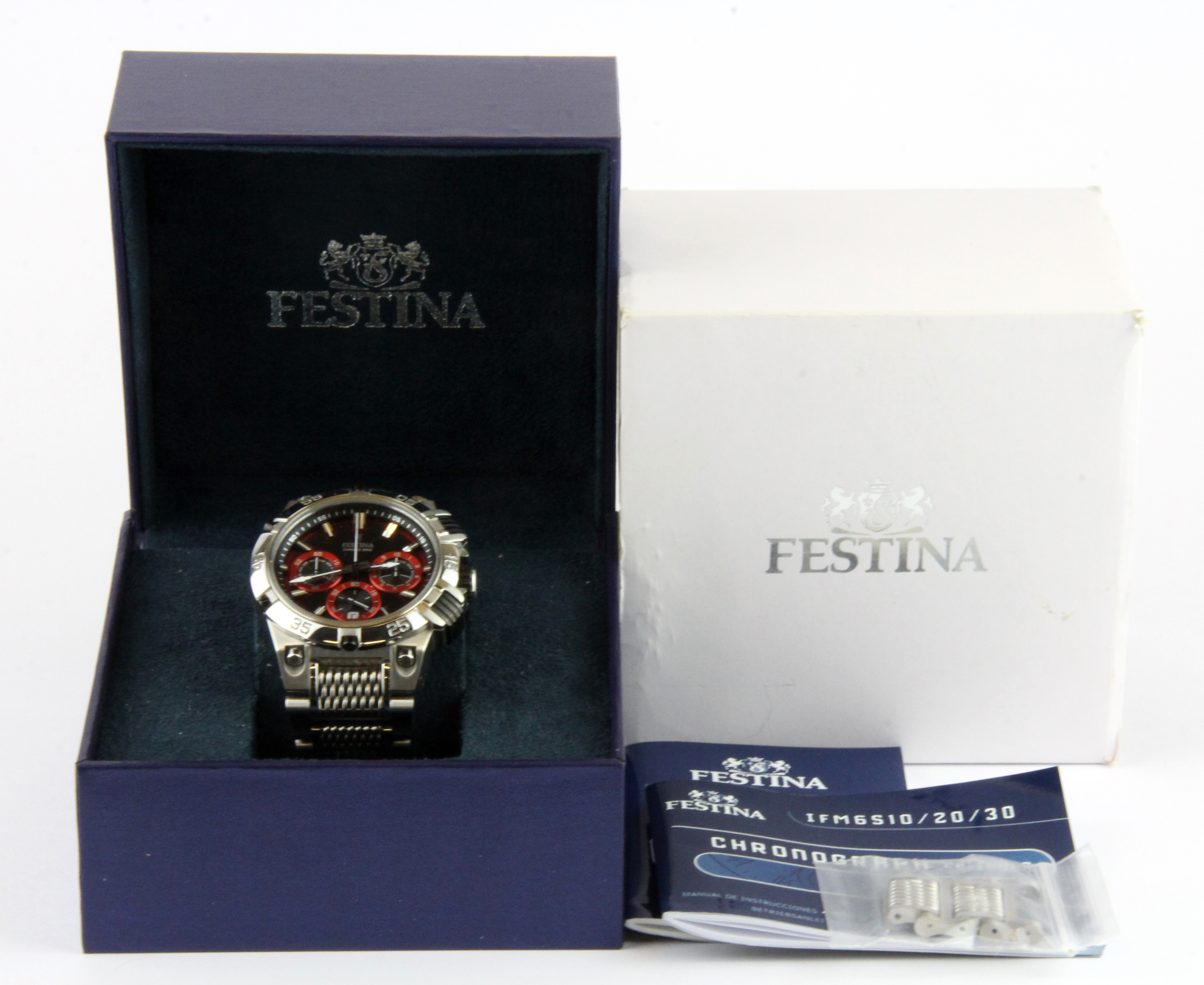 A boxed gentleman's Festina Chronograph wrist watch. - Image 3 of 3