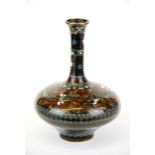 A 19th century Japanese cloisonne enamelled vase, H. 20cm.