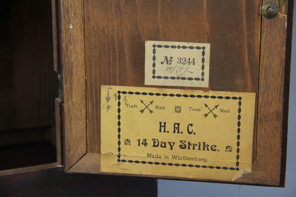 A German 14 day strike mantle clock, H. 40cm. - Image 3 of 3