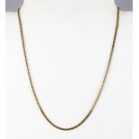 An 18ct yellow gold chain, L. 42cm.