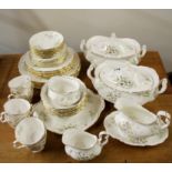 A Royal Albert Haworth pattern dinner and tea service, first quality.