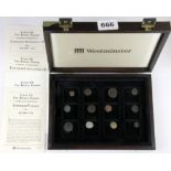 A collection of mixed Roman coins 280 BC - 250 AD in bronze, silver and gold