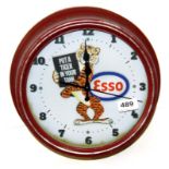 An advertising wall clock with battery movement, Dia. 30cm.