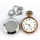Two old pocket watches.