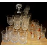 A quantity of glassware.