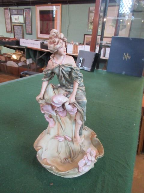 A Royal Dux figurine of a young lady on a shell, - Image 2 of 7