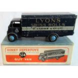 Dinky Super Toys, a Guy van advertising Lyons Swiss Rolls, J Lyons & Company Limited, Cadby Hall,