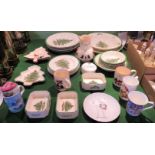 A quantity of Spode Christmas Tree pattern china, together with other related china.