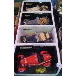 A collection of four Bburago die-cast cars, to include: Alpha Romeo 8C, 2300 Monza (1931),