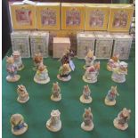 A collection of ten Royal Doulton Brambly Hedge figurines, to include: Mrs Crust Bread, Clover,