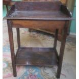 A 19th century oak washstand.