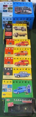 A collection of 8 Vanguard models, to include: Whitbread Commercial Vehicles of the 50's & 60's,