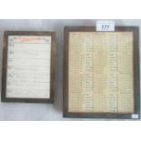 A hallmarked framed 12 month calendar, together with a hallmarked engagement desk organiser.