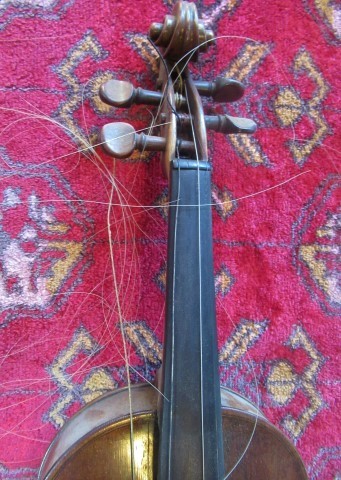 A cased violin, together with a Hill & Son bow. - Image 2 of 48