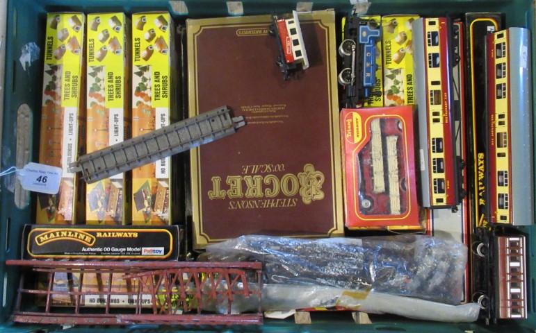 A quantity of Hornby and other railway related items.