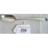 An 18ct century Scottish hallmarked masking spoon.