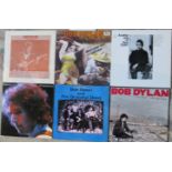 A collection of twelve vinyl LP's relating to Bob Dylan, to include: 'Blind Boy Grunt',