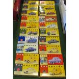 A collection of 20 Vanguard model vehicles, to include: Rover T5 MKII, Reliant Regal, Rover 2000,