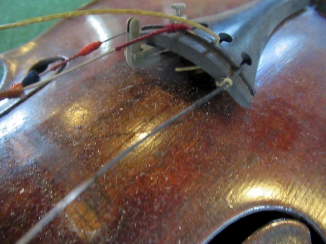 A cased violin, together with a Hill & Son bow. - Image 43 of 48