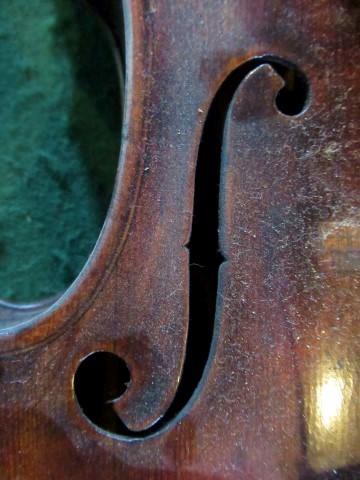 A cased violin, together with a Hill & Son bow. - Image 46 of 48