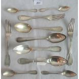 A collection of mixed French silver holloware.