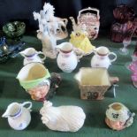 Twelve items of miscellaneous china, to include Royal Doulton figurine 'Ninette HN2379',
