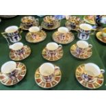 A collection of Royal Crown Derby china, to include: coffee cans & saucers,