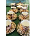 A Royal Crown Derby six piece tea service, comprising: teapot, milk & cream jugs,