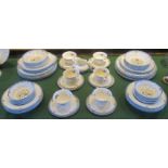 A Royal Doulton part-dinner service Old Colony pattern, comprising: dinner plates, side plates,