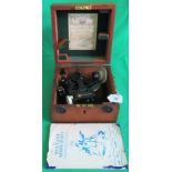 A Henry Hughes & Son Limited 'Husun' sextant in mahogany case,