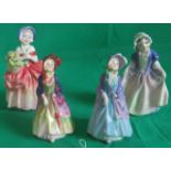 Four Royal Doulton figures,