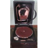 A Decca gramophone model 20354, bearing the label Fred J C Webb,