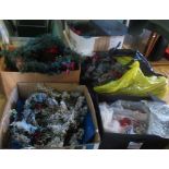 A large quantity of miscellaneous Christmas decorations.