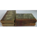 Volumes I, II, III & IV of the Newgate Calendar 1809-1810.
